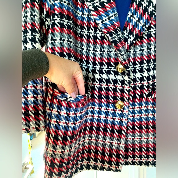 Ellie Mae Studios Houndstooth Boyfriend Blazer - Picture 3 of 9